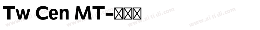 Tw Cen MT字体转换